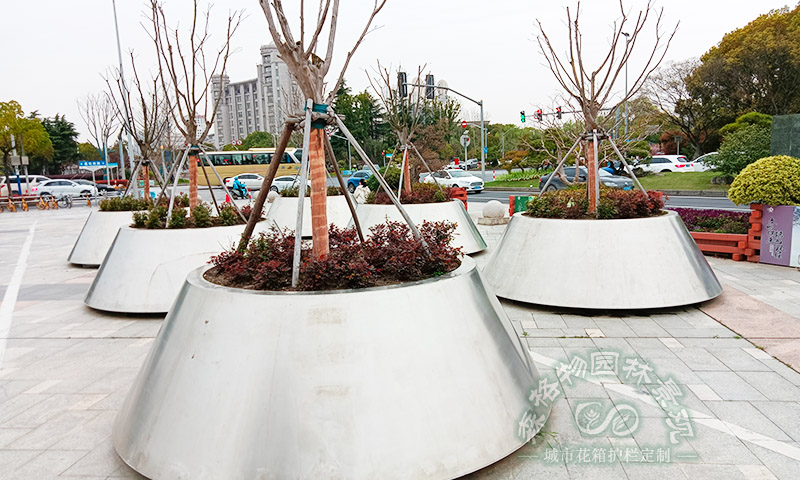 上海大型廣場不銹鋼樹池